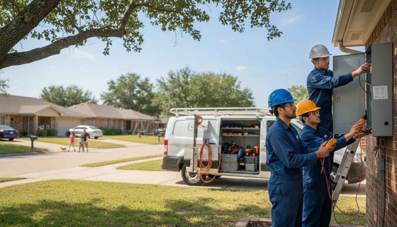 Certified electrician providing emergency electrical services in Stratford, OK